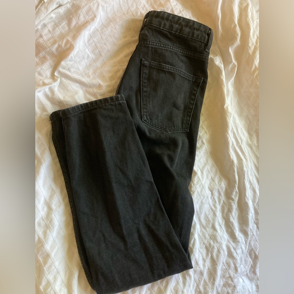 Topshop black mom jeans